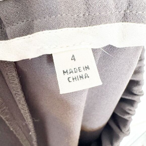 WILFRED x ARITZIA Darontal Pant Dark Grey Elastic Waist Cropped Women’s Size 4 - Picture 7 of 9